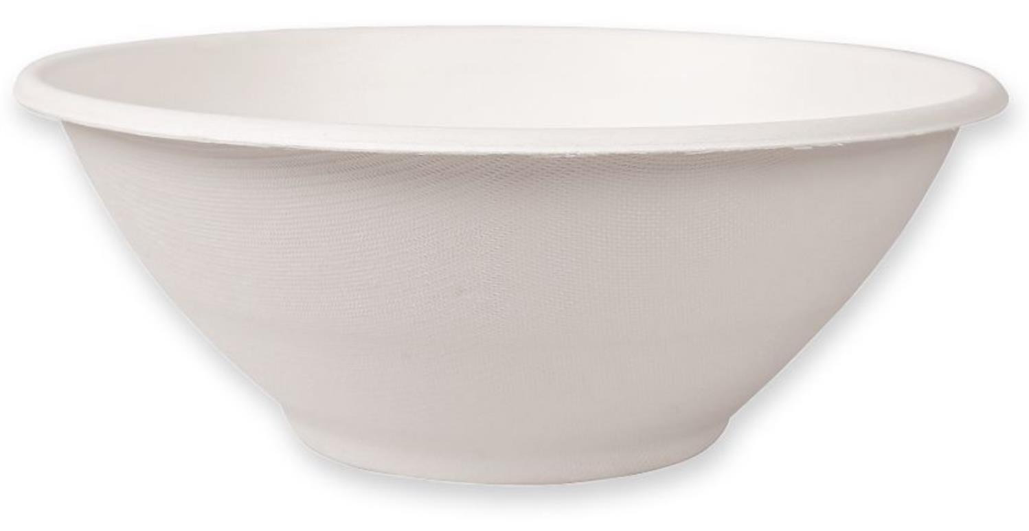 SCHALE BAGASSE  1200 ml, rund, ø 19.5 cm, Höhe 7.5 cm
