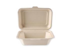 LUNCHBOX BAGASSE  rechteckig, 17 x 12.5 x 4.9 cm, natur - Scheitlin Papier LUNCHBOX BAGASSE  rechteckig, 17 x 12.5 x 4.9 cm, natur