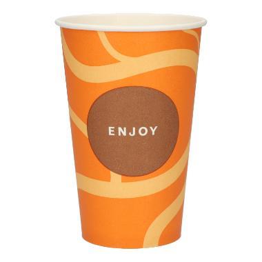 AUTOMATENBECHER "ENJOY"  3 dl , Neutraldruck, Pappe, Ø 8 cm