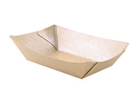 KARTONSCHIFFCHEN  10.5 x 7 x 2.7 cm, braun, beschichtet