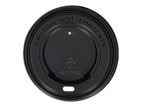 DECKEL ZU KAFFEEBECHER  schwarz, PS, flach, Deckel für Becher - Scheitlin Papier DECKEL ZU KAFFEEBECHER  schwarz, PS, flach, Deckel für Becher