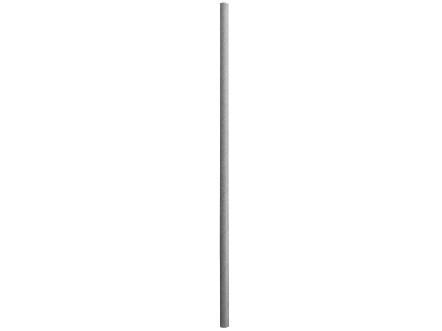 TRINKHALME PAPIER  grau, gerade, ø 6 mm, L: 197 mm