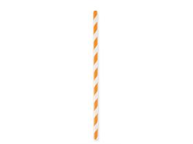 TRINKHALME PAPIER  orange, gerade, ø 6 mm, Länge 197 mm - Scheitlin Papier TRINKHALME PAPIER  orange, gerade, ø 6 mm, Länge 197 mm
