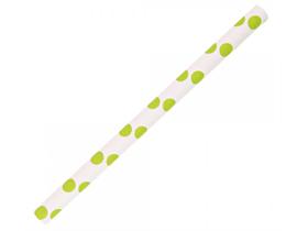 TRINKHALME PAPIER  grün gep., gerade, ø 8 mm, L: 130 mm - Scheitlin Papier TRINKHALME PAPIER  grün gep., gerade, ø 8 mm, L: 130 mm