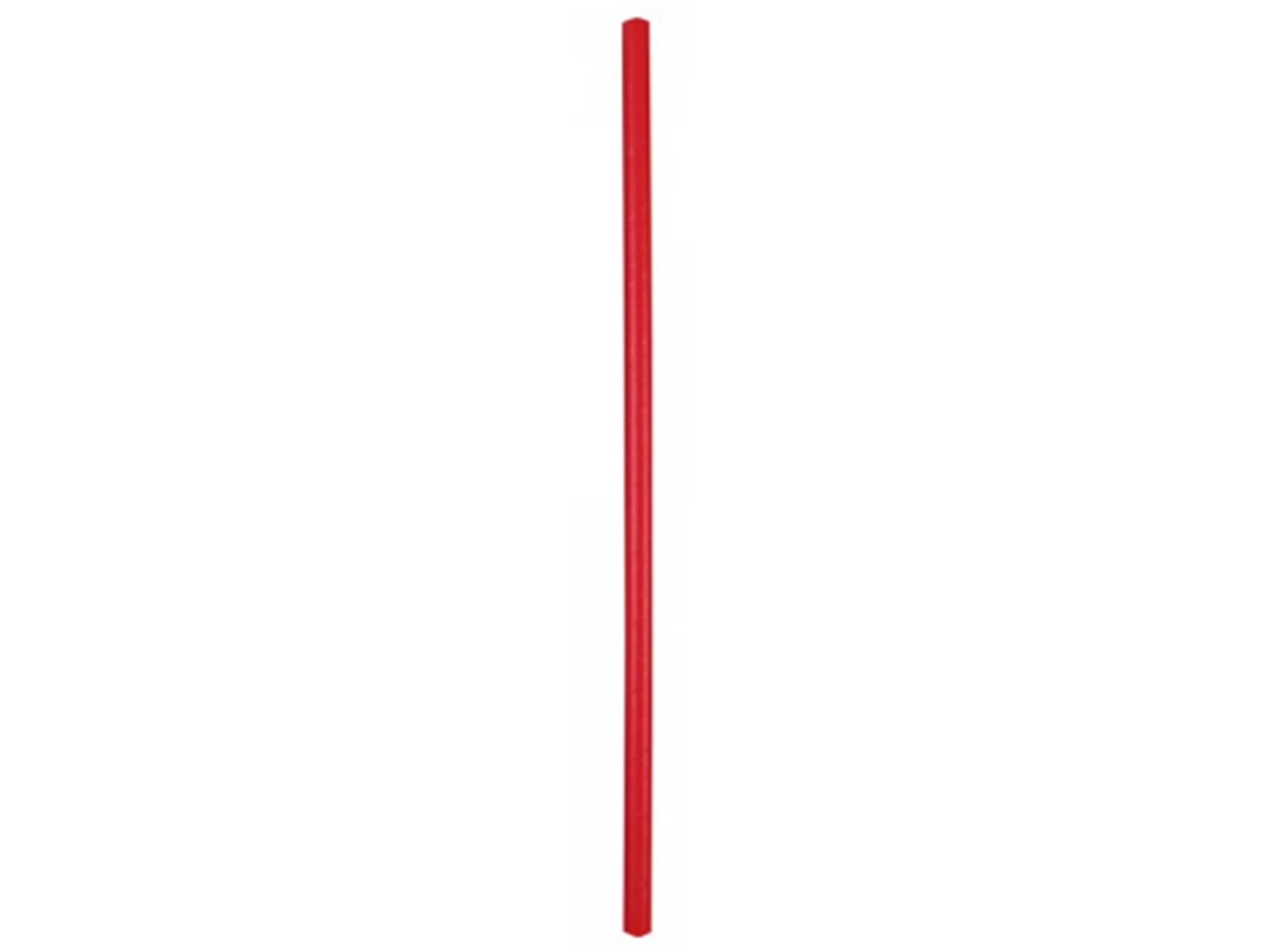 TRINKHALME PAPIER  rot, gerade, ø 8 mm, Länge 250 mm