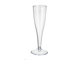 SEKTGLAS  zweiteilig mit Fuss 1 dl, klar