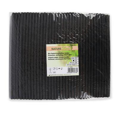 TRINKHALME PAPIER  Premium 4-lagig, gerade, Länge 250 mm