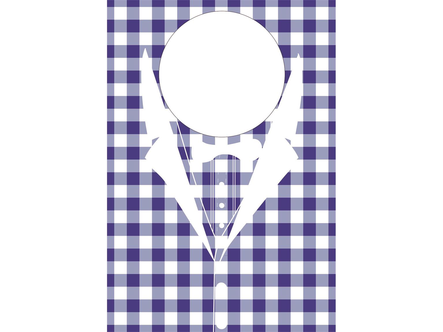 JUMBOLAETZCHEN KARO DIAMONDS BLAU  "Karo/Diamonds blau" 42 x 60 cm, Vlies