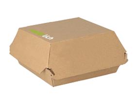 HAMBURGERBOX KARTON  aus braunem Karton, 98 x 95 x 66 mm - Scheitlin Papier HAMBURGERBOX KARTON  aus braunem Karton, 98 x 95 x 66 mm