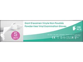 HANDSCHUHE VINYL  Einmalhandschuhe, Grösse S, puderfrei - Scheitlin Papier HANDSCHUHE VINYL  Einmalhandschuhe, Grösse S, puderfrei