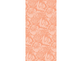 TISCHDECKEN AIRLAID MIT MOTIV  "New Roses" 80 x 80 cm, aprikot
