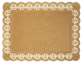 TORTENSPITZEN ECKIG  46 x 36 cm, eckig, braun - Scheitlin Papier TORTENSPITZEN ECKIG  46 x 36 cm, eckig, braun