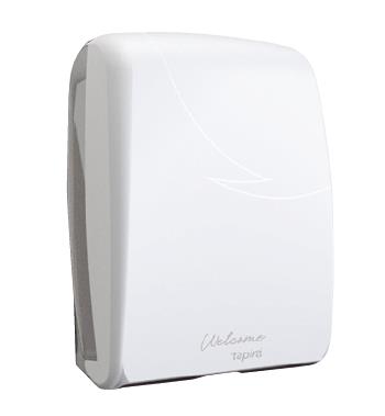 FALTHANDTUCHSPENDER  WELCOME TAPIRA  H:410 x B:320 x T:141 mm,weiss