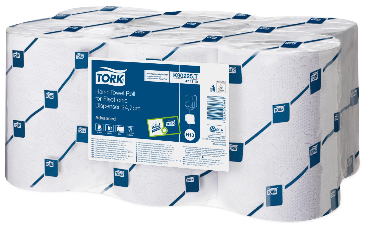 ROLLENHANDTUECHER 2-LAGIG TORK  Advanced, 145lfm, 720 Blatt, Tissue