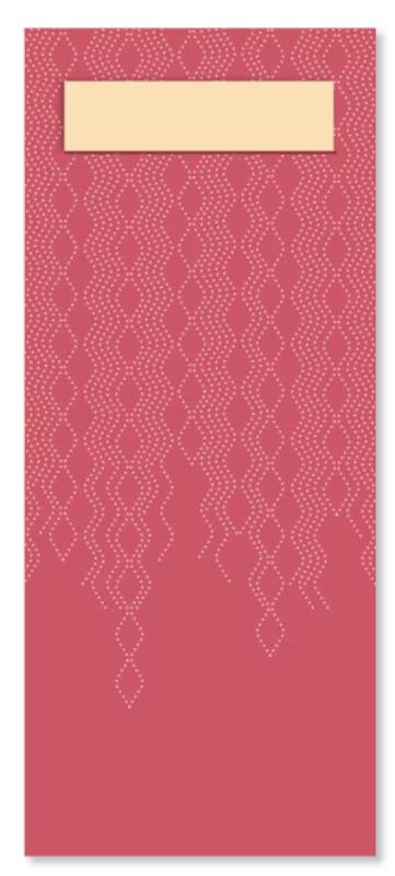 BESTECKTASCHEN TORK  39 x 23 cm, 2-lagig, bordeaux/elfenbein