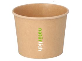 EISBECHER KARTON  aus braunem Kraftpapier, rund, 290 ml - Scheitlin Papier EISBECHER KARTON  aus braunem Kraftpapier, rund, 290 ml