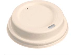 DECKEL ZU TRINKBECHER BAGASSE  ø 80 mm, passend zu 2 dl Becher - Scheitlin Papier DECKEL ZU TRINKBECHER BAGASSE  ø 80 mm, passend zu 2 dl Becher
