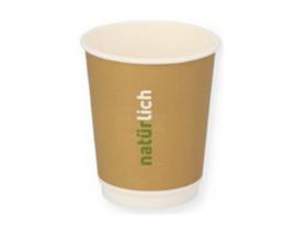 KAFFEEBECHER DOPPELWANDIG "BIO"  3 dl , braun, Natürlich - Scheitlin Papier KAFFEEBECHER DOPPELWANDIG "BIO"  3 dl , braun, Natürlich