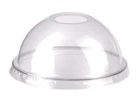 DOM-DECKEL ZU TRINKBECHER BIO PLA  aus PLA, ohne Öffnung, unbedruckt