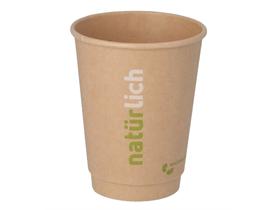 KAFFEEBECHER BRAUN  3 dl , braun, "Natürlich", doppelwandig - Scheitlin Papier KAFFEEBECHER BRAUN  3 dl , braun, "Natürlich", doppelwandig