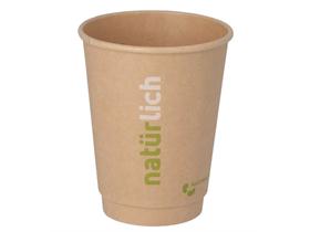 KAFFEEBECHER BRAUN  2 dl , braun, "Natürlich", doppelwandig - Scheitlin Papier KAFFEEBECHER BRAUN  2 dl , braun, "Natürlich", doppelwandig