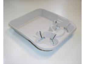 BECHERHALTER MIT TABLETT  für 2 Becher