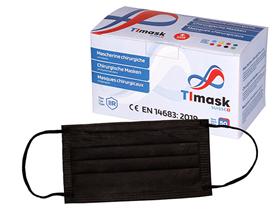 MUNDSCHUTZ  Mundschutz, 3-lagig, schwarz, Typ IIR - Scheitlin Papier MUNDSCHUTZ  Mundschutz, 3-lagig, schwarz, Typ IIR