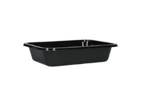 MENUSCHALE CPET 1-TEILIG  187 x 137 x 40 mm, schwarz, 680 ml