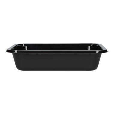 MENUSCHALE CPET 1-TEILIG  187 x 137 x 40 mm, schwarz, 680 ml