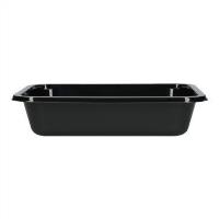 MENUSCHALE CPET 1-TEILIG  187 x 137 x 40 mm, schwarz, 680 ml