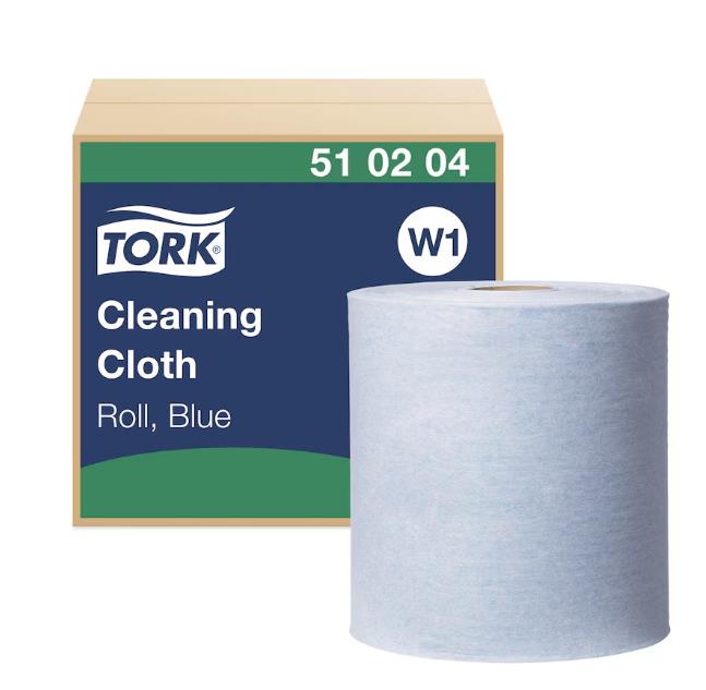 PUTZTUCHROLLEN 1-LAGIG TORK  Premium, 1000 Blatt, 42x38cm, blau