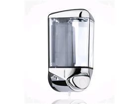 SEIFENSPENDER  transparent, mit Chromdeckel, 0.55 lt - Scheitlin Papier SEIFENSPENDER  transparent, mit Chromdeckel, 0.55 lt