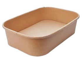 SCHALE KARTON RECHTECKIG  braun, 500 ml, 173 x 121 x 41 mm, PE - Scheitlin Papier SCHALE KARTON RECHTECKIG  braun, 500 ml, 173 x 121 x 41 mm, PE