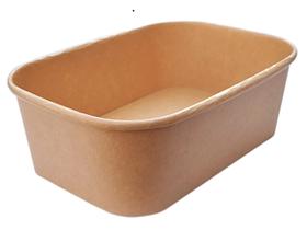 SCHALE KARTON RECHTECKIG  braun, 750 ml, 173 x 121 x 57 mm, PE - Scheitlin Papier SCHALE KARTON RECHTECKIG  braun, 750 ml, 173 x 121 x 57 mm, PE