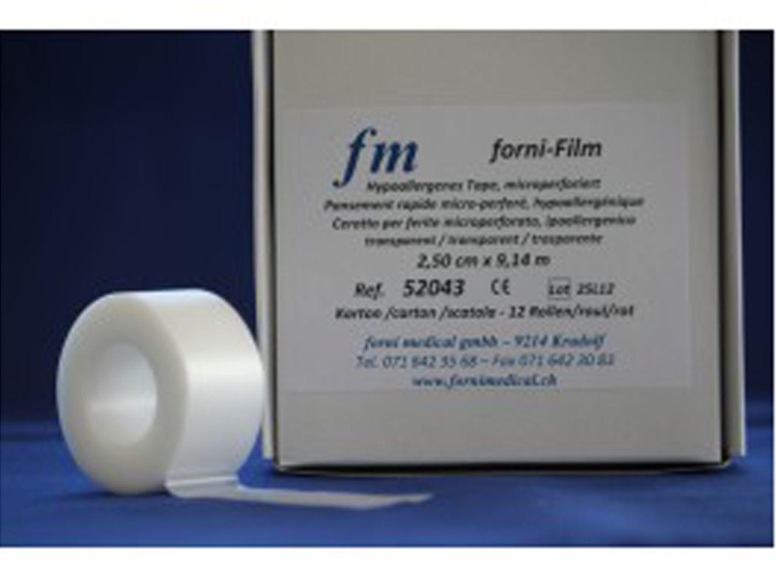 TAPE HYPOALLERGEN  2.5 cm x 9.14 m, weiss, microperf.