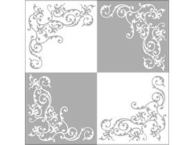 SERVIETTEN AIRLAID  40 x 40 cm, "Pomp" silber/weiss - Scheitlin Papier SERVIETTEN AIRLAID  40 x 40 cm, "Pomp" silber/weiss