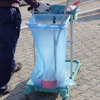 ABFALLSAECKE LDPE  Seitenfalte 19 cm, 360 Liter, blau