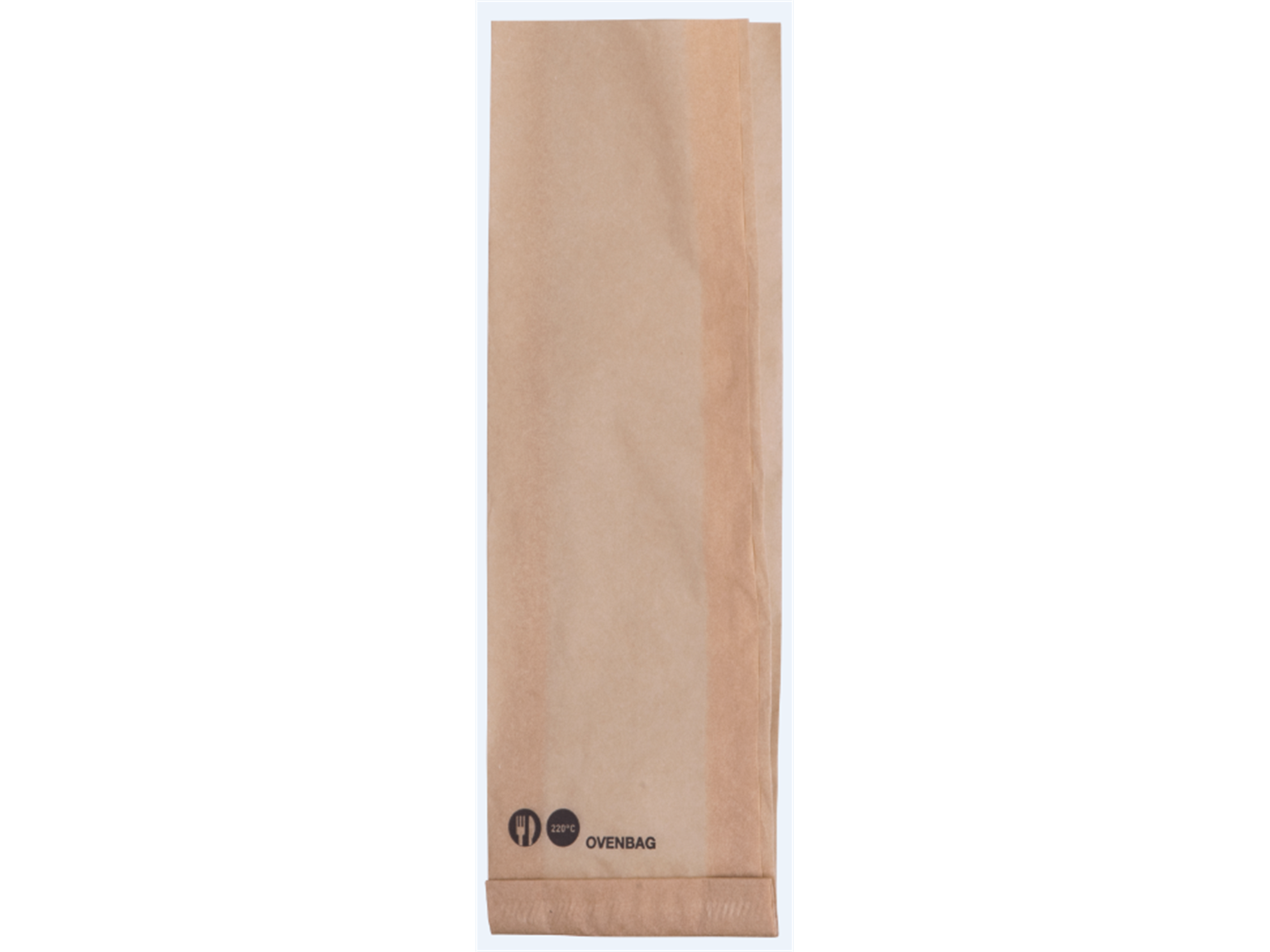 SEITENFALTENBEUTEL BRAUN  105 x 40 x 320 mm, OVENBAG, ofentauglich