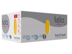 TISCHSET TELA GUESTLINE  29 x 39 cm, 3-lagig, gelb - Scheitlin Papier TISCHSET TELA GUESTLINE  29 x 39 cm, 3-lagig, gelb
