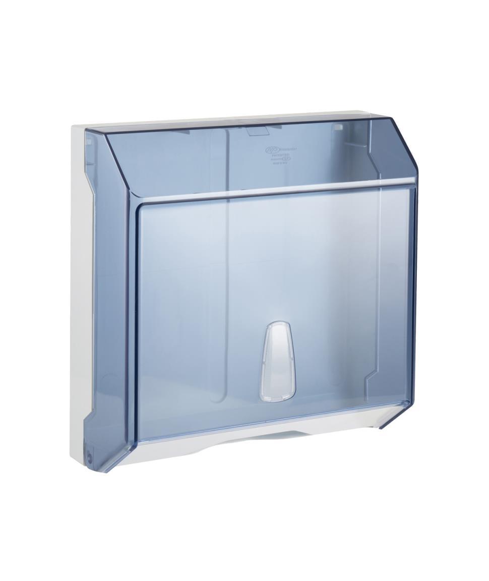 FALTHANDTUCHSPENDER  transparent, für ca. 250 Handtuecher