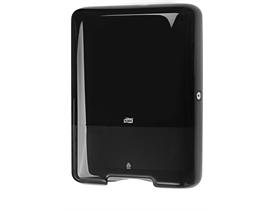 FALTHANDTUCHSPENDER TORK ELEVATION  Zickzack, H439xB333xT136 mm, schwarz - Scheitlin Papier FALTHANDTUCHSPENDER TORK ELEVATION  Zickzack, H439xB333xT136 mm, schwarz
