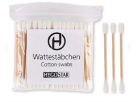 WATTESTÄBCHEN HYGOSTAR  Wattestäbchen, 5 x 70 mm - Scheitlin Papier WATTESTÄBCHEN HYGOSTAR  Wattestäbchen, 5 x 70 mm