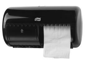 TOILETTENPAPIERSPENDER TORK ELEVATION  Kleinrollen, B286xH158xT153 mm, schwarz - Scheitlin Papier TOILETTENPAPIERSPENDER TORK ELEVATION  Kleinrollen, B286xH158xT153 mm, schwarz