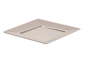 TELLER QUADRATISCH  230 x 230 x 18 mm, sand, Kunststoff - Scheitlin Papier TELLER QUADRATISCH  230 x 230 x 18 mm, sand, Kunststoff