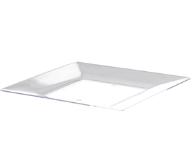 TELLER QUADRATISCH  230 x 230 x 18 mm, transp., Kunststoff - Scheitlin Papier TELLER QUADRATISCH  230 x 230 x 18 mm, transp., Kunststoff