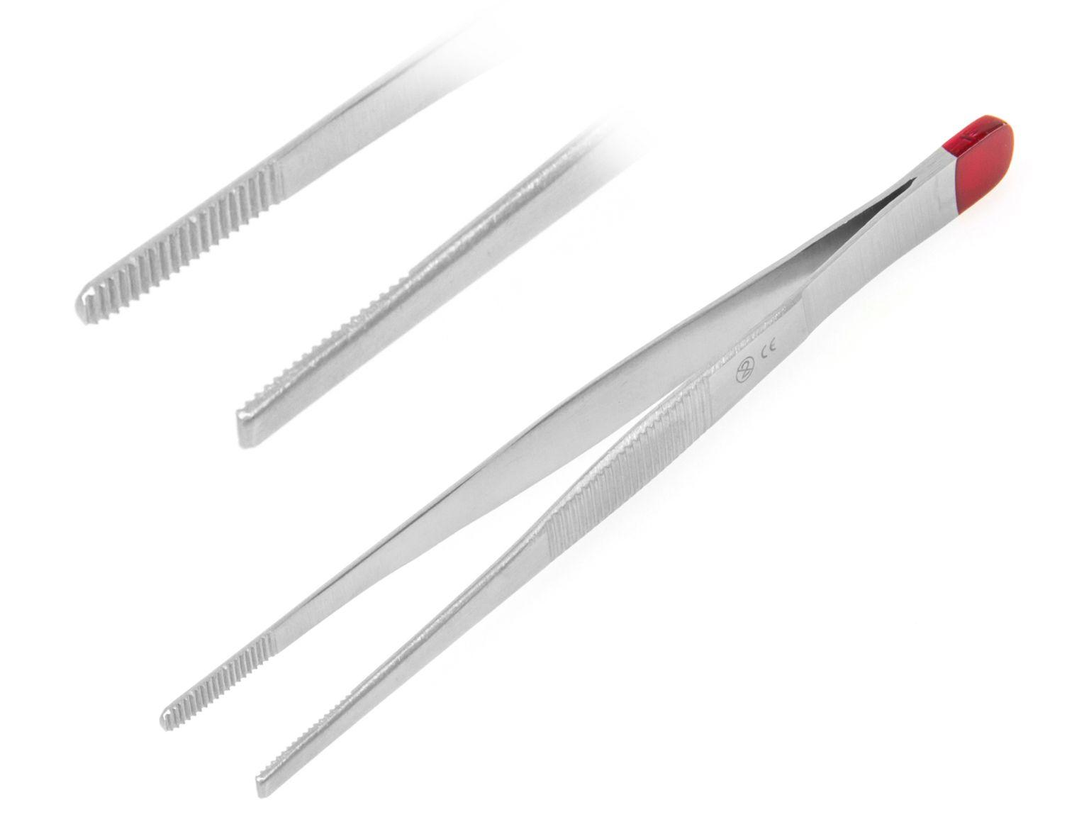 AICHELE EINWEGINSTRUMENTE STERIL  Sterile, anatomische Pinzette, 13 cm