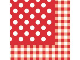 SERVIETTEN AIRLAID  40 x 40 cm, "Anton" rot