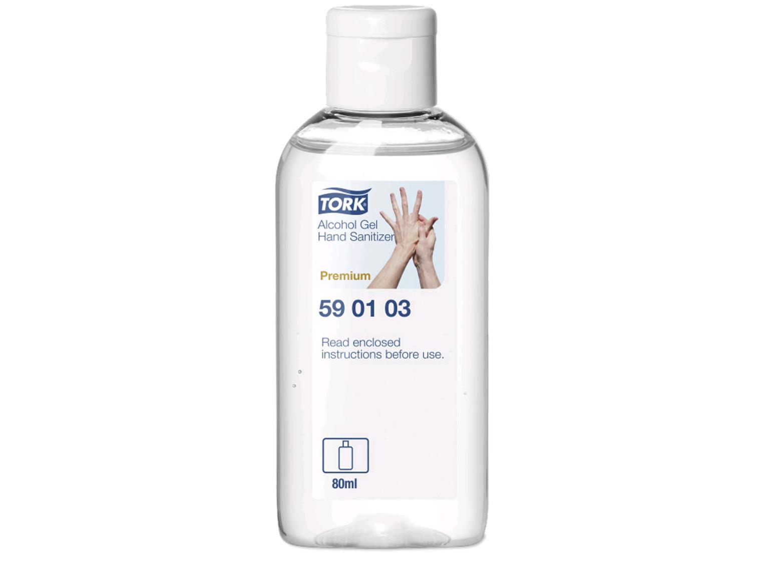 HÄNDEDESINFEKTIONSGEL TORK  Premium, 80ml Flasche, farblos