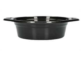 SUPPENSCHALE MEHRWEG  Ø 198 / 156 mm, Höhe 45 mm, schwarz