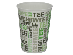 KAFFEEBECHER MIT DECKEL  Ø 80 mm, Höhe 95 mm, 2 dl, weiss